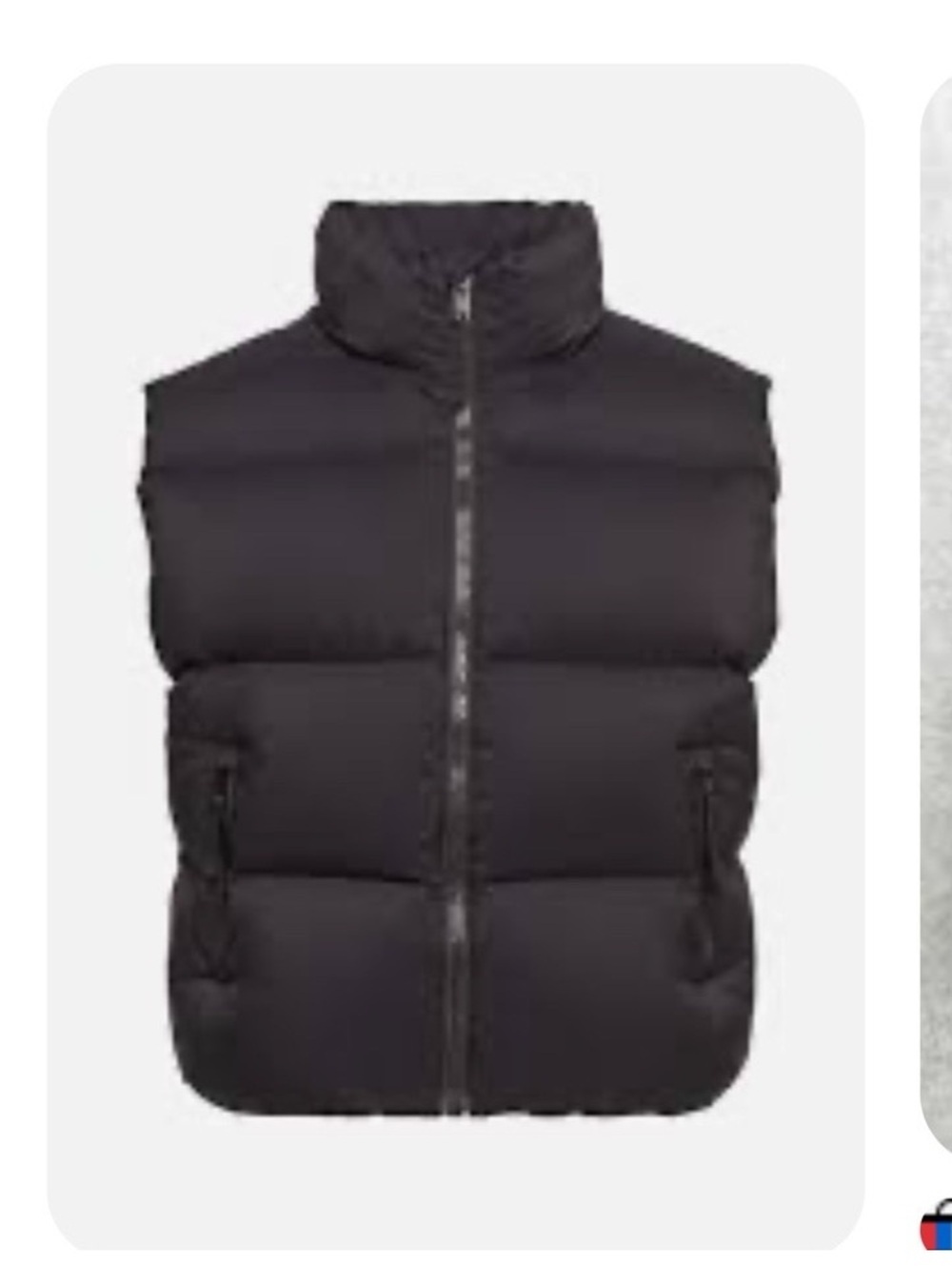 NWOT Aritzia TNA Mega Puff Black Puffer Down Vest XS oversized fit